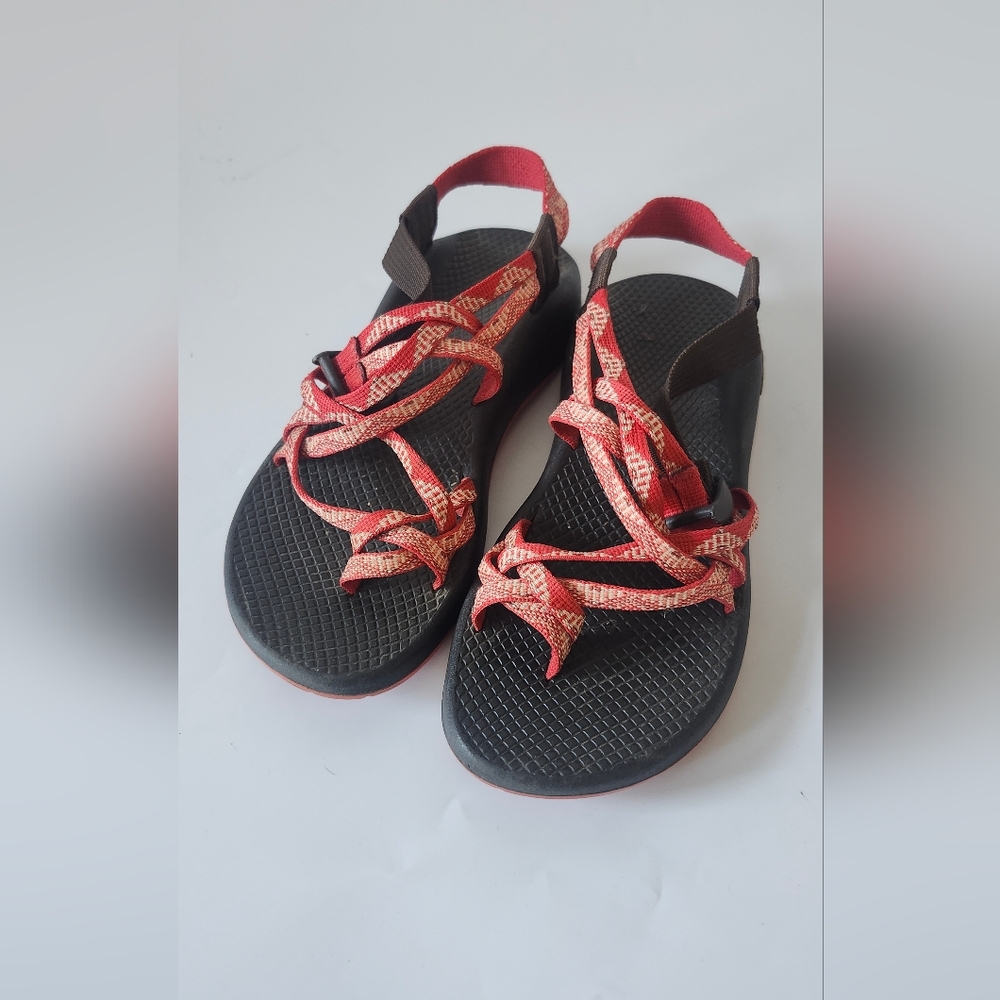 Chaco Red and Black Women's Sandals